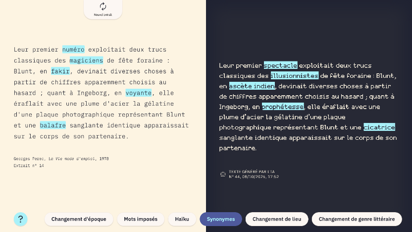 TEKLIA exposition Georges Perec