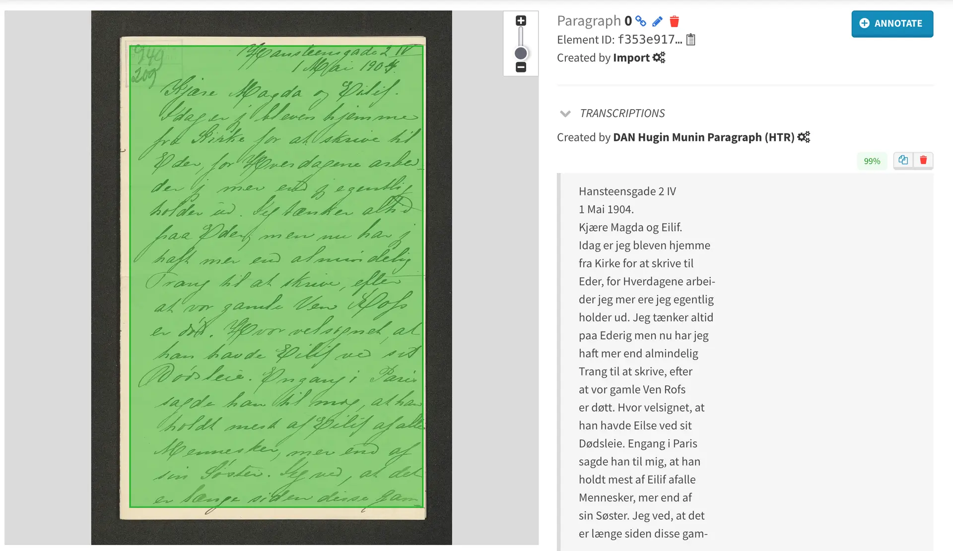 Handwritten Text Recognition TEKLIA