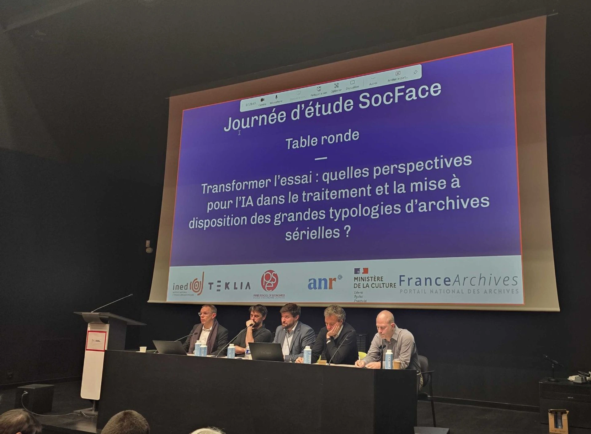 SocFace Archives Nationales TEKLIA INED